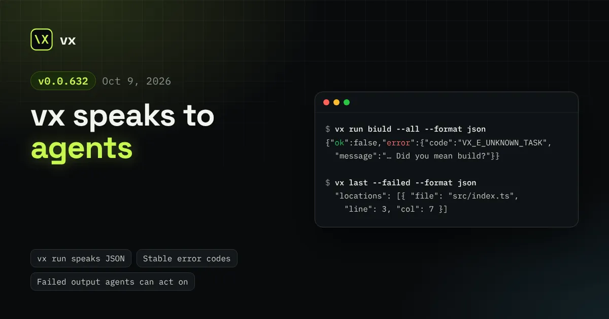 vx 0.0.632: vx speaks to agents
